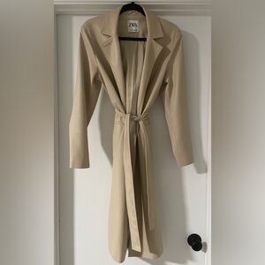 Zara Leather Trench Coat